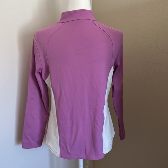 New Without Tag Pink & White Swing Long Sleeve Top M - Picture 4 of 6